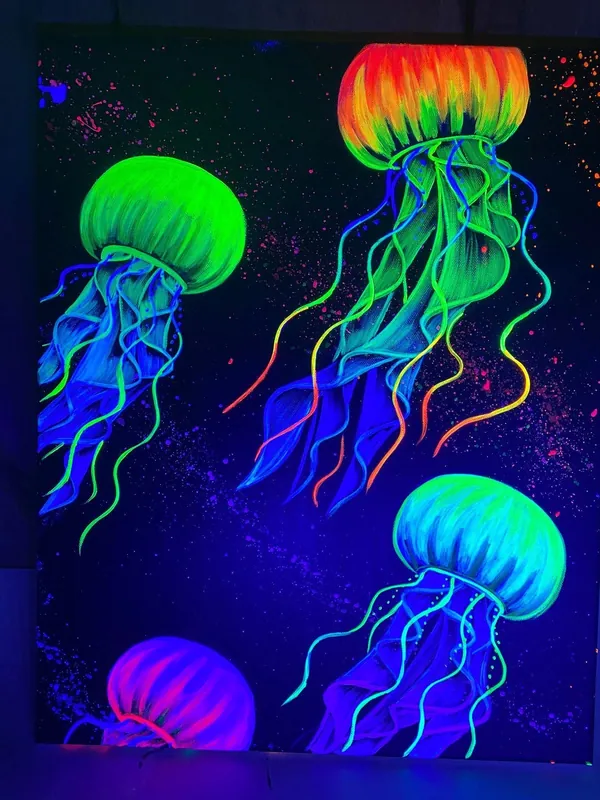 Glow-in-the-Dark Paint & Sip Workshop