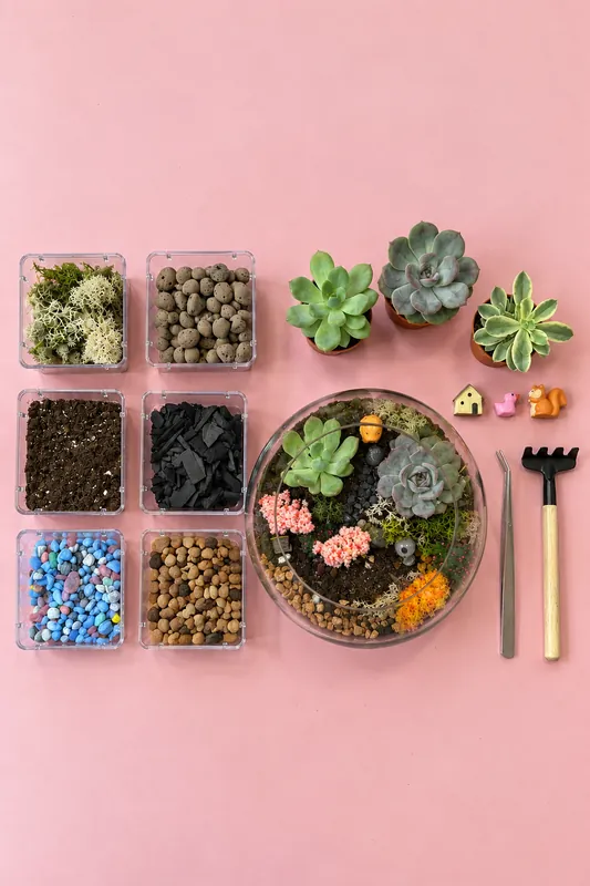 Real Plant Terrarium DIY Kit