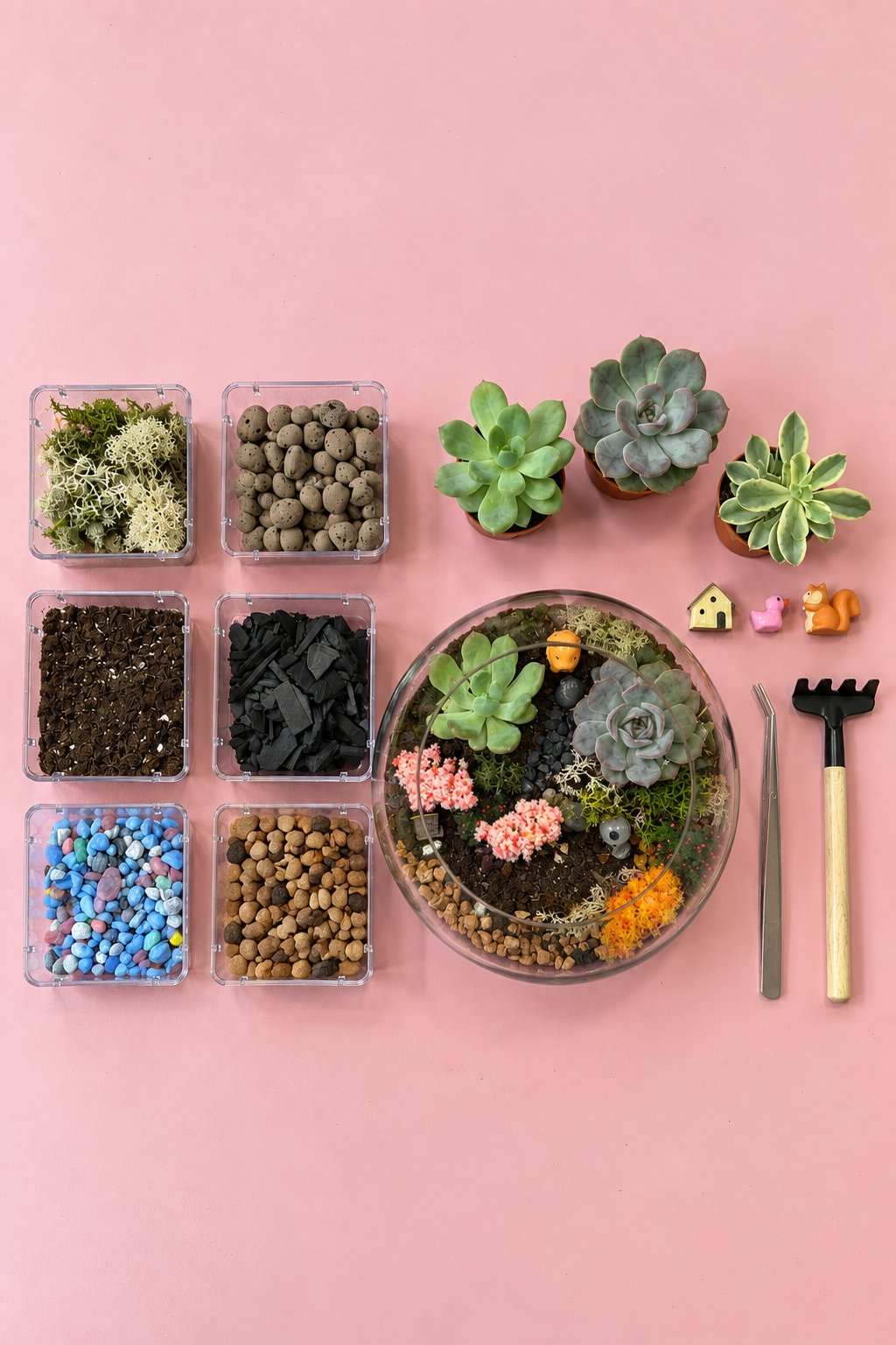 Real Plant Terrarium DIY Kit